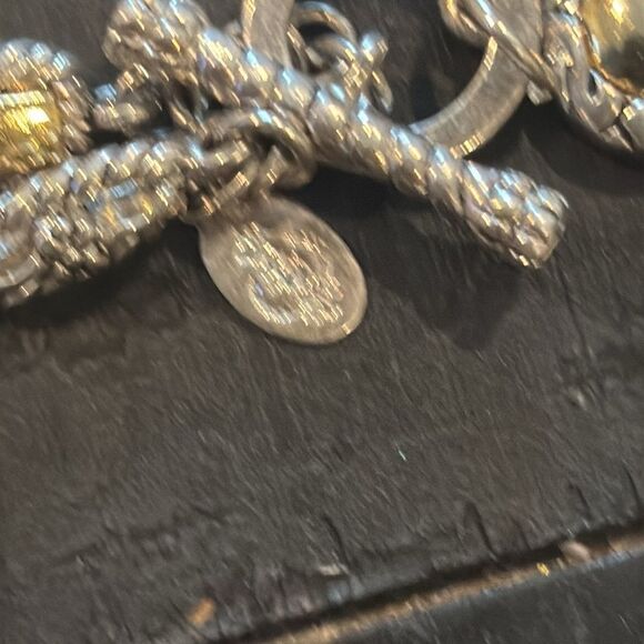 Premier Designs Two Tone Scroll Heart Toggle Closure Necklace Bracelet Jewelry - Picture 6 of 11